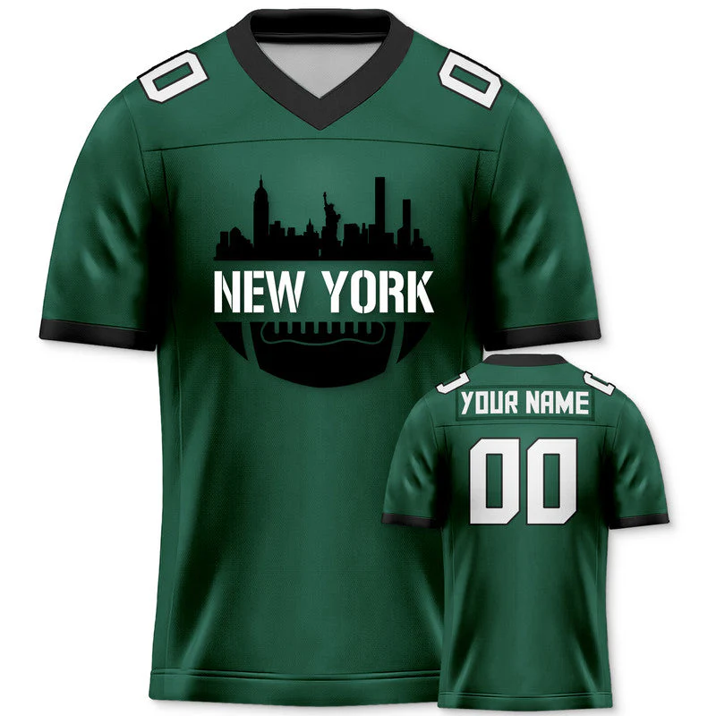 Custom Football Jersey With New York City Souvenir Fashion Football Shirt
